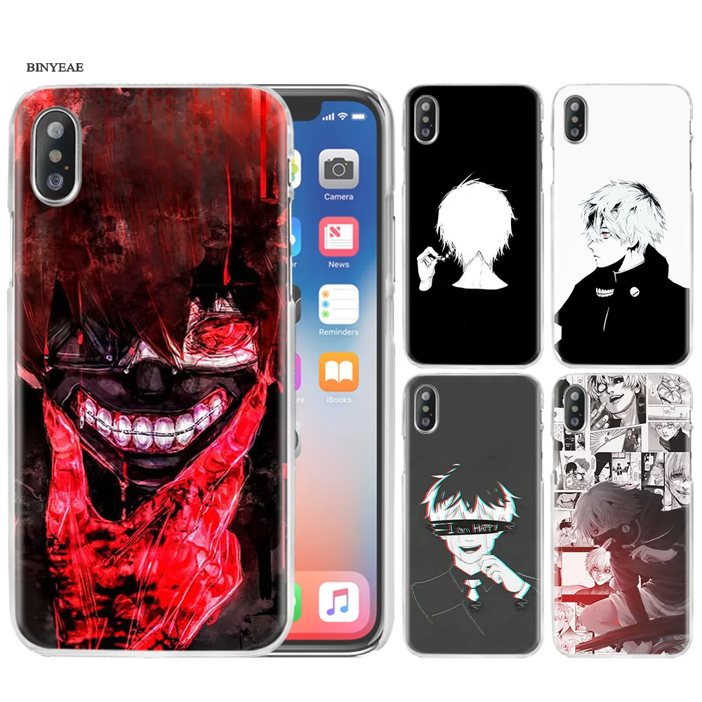 

Anime Tokyo Ghouls Case Cover Transparent Clear Hard PC for iPhone 7 XS Max XR 7 8 6 6s Plus X 5 5s SE 5C 4 4S Coque Fundas Capa