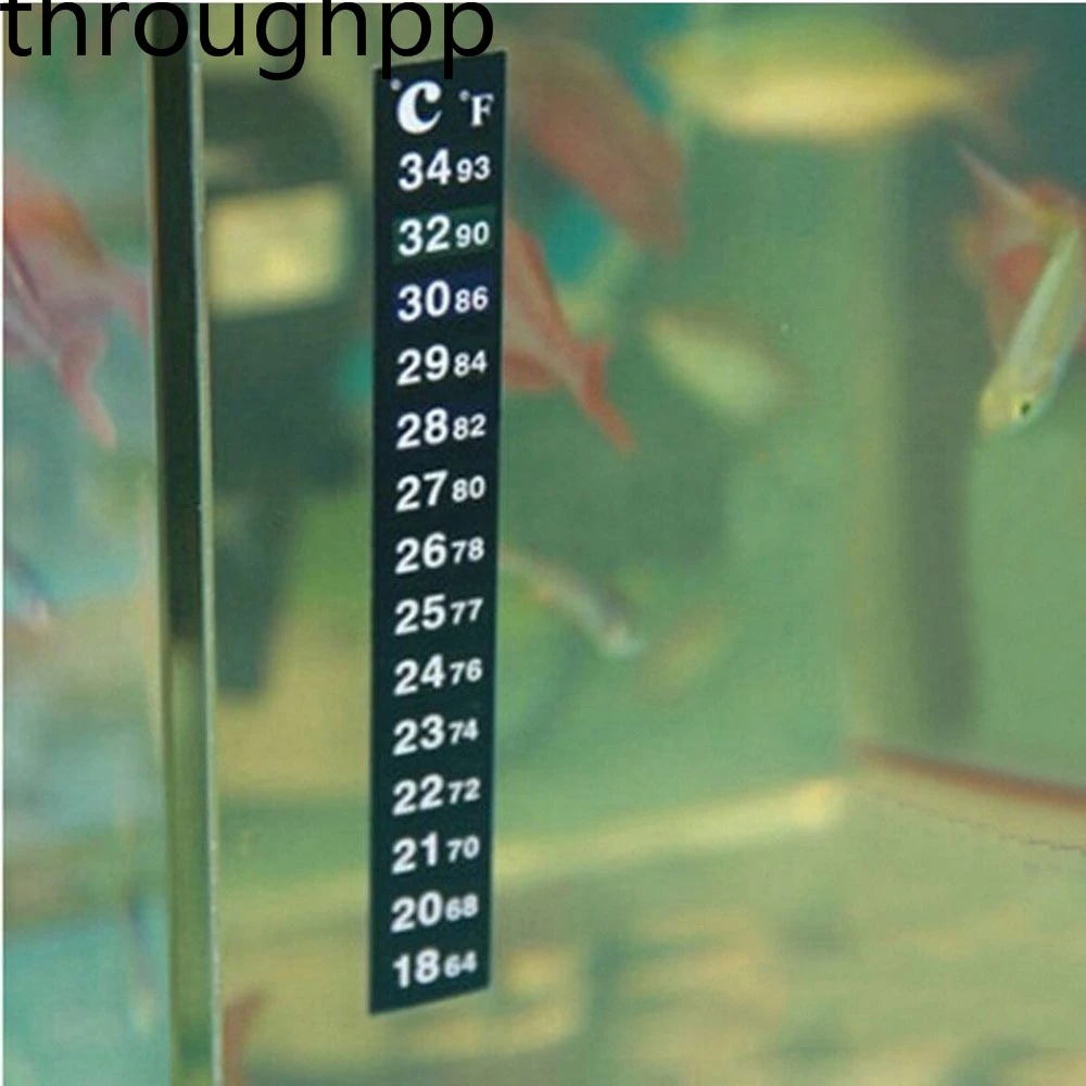 

Stick On LCD Digital Thermometer Adhesive Stick in The Aquarium Fish Tank Window Strip