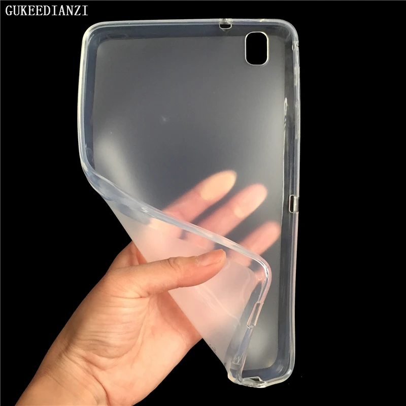 

GUKEEDIANZI Tablets Transparent Simple Case For Samsung Galaxy Tab Pro SM T320 T321 T325 Soft TPU Silicone Cover Shell 8.4 inch