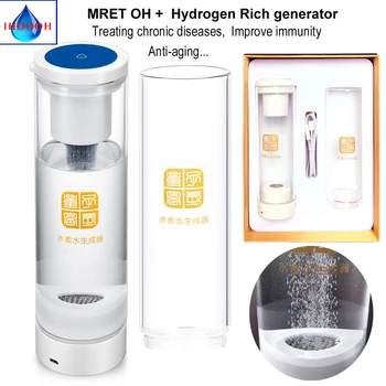 

SPE H2 Hydrogen Generator Water Bottle Anti-Aging MRETOH7.8HZ Improve Immunity Treat Chronic Diseases Rechargeable Alkaline Cup