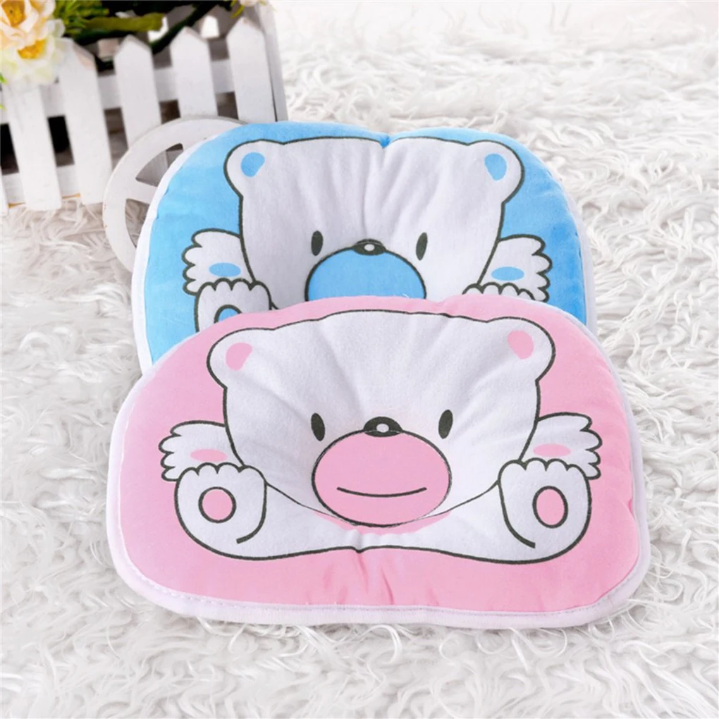 

Infant bedding print bear cotton Baby Bear pillow Infants Crown Dot Bedding Pillows Boy Girl Pillow Prevent Flat Head