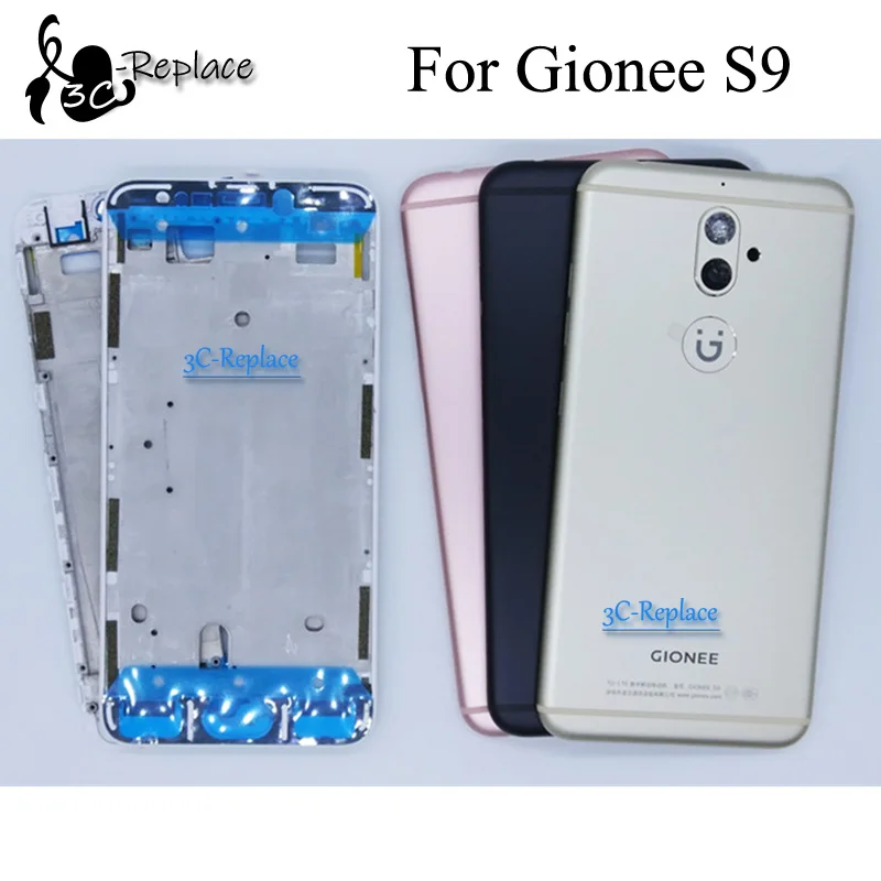 

5.5 inch For GiONEE Elife S9 GN9013 Housing Battery Back Cover Mobile Phone Cover lcd Front Middle Frame Parts
