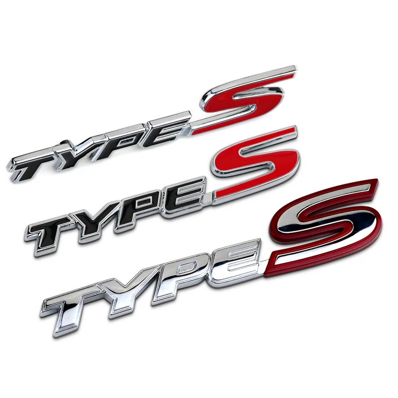 

Car Sticker Grille Emblem Grill Badge TypeS Letters Metal/ABS 2 Design For Honda Jade Civic Fit Tuning Car Styling Accessories