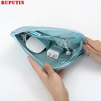 

RUPUTIN Multi-function Digital Product Storage Bags Travel Charger Data Line Headset Organizer Cosmetic Bag Travel Accessories