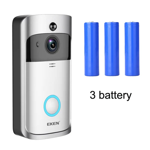 Option 2 Eken V5 смарт WiFi видео дверной звонок камера визуальный домофон с колокольчиком ночного видения IP дверной звонок беспроводная домашняя камера безопасности - Цвет: Option 2