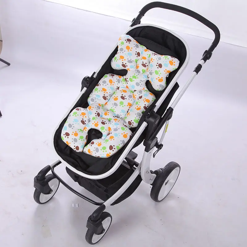 Cartoon Stroller Cushion Thicken Baby Stroller Accessories Seat Pad Pram Mattress Mat For Kids Pushchair Breathable Cotton Mats