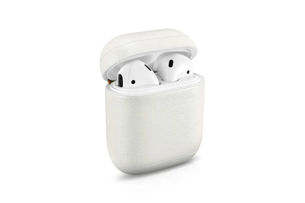 Роскошный чехол из натуральной кожи для Apple Airpods, противоударный чехол для наушников, аксессуары, защитный чехол для AirPods