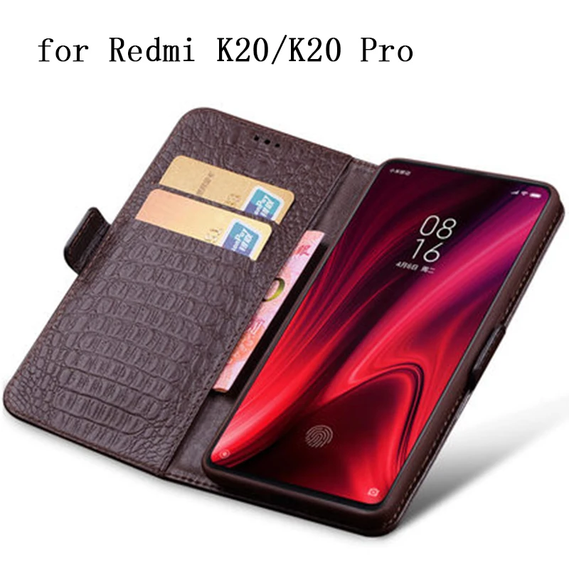 Чехол Redmi K20 из натуральной кожи с откидной крышкой для Xiaomi Redmi k20 Pro, Защитная крышка для экрана, Hongmi K20, с отделениями для карт