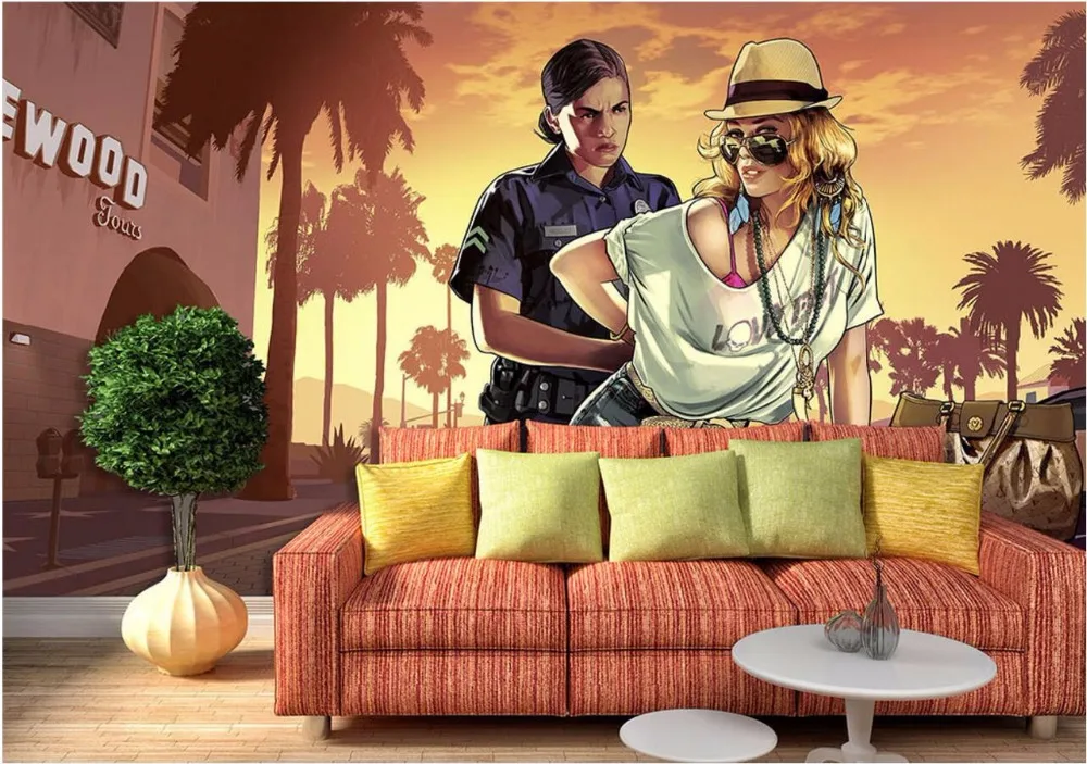 3d Papel De Parede Personalizado Jogo Bar Ktv Decoração Pintura