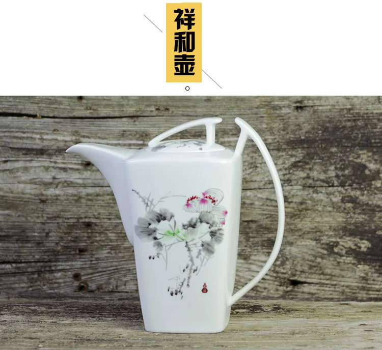 Fashion British Bone China Coffee Pot European Style Afternoon Tea Teaset Ceramic Teapot Coffee Pot Flower Tea Pot Porcelain Pot