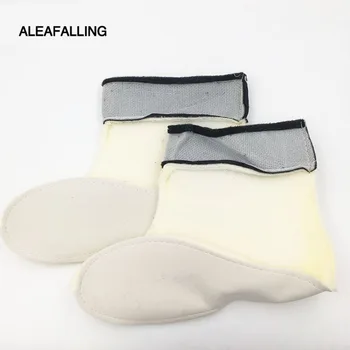 

Aleafalling Warm Thick Collapsible Portable Shoes Cover Cotton Ankle Liner Winter Boots Cover Cashmere Removable 19-21CM SC011