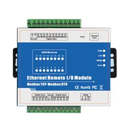 M410T (16DI + RJ45 + RS485) Высокое Скорость счетчик импульсов Ethernet сетевое удаленное IO IOT модуль modbus TCP регистрирующий модуль 16 DIN