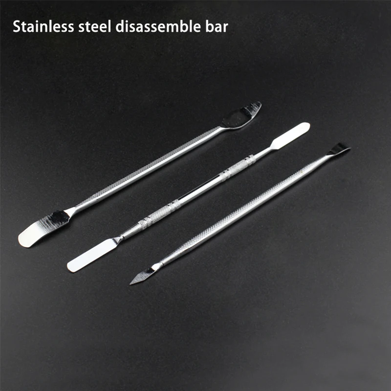 1 Set 3 in 1 Repairing Opening Tool Kit Metal Spudger Pry Bar Stick for Mobile Phone Laptop Tablet Smartphone