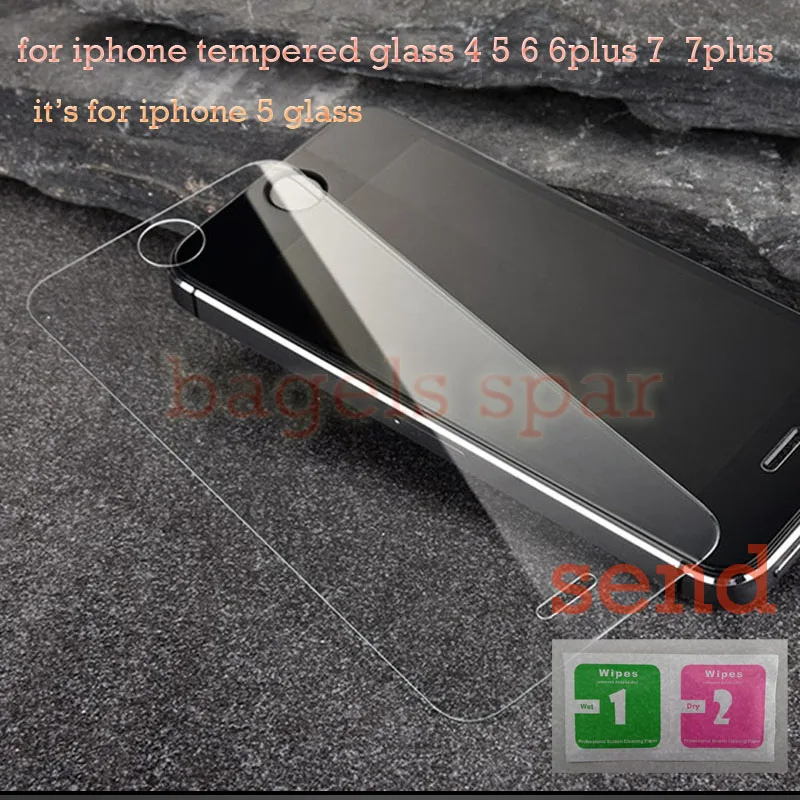 Для iPhone 6 Plus защита для экрана из закаленного стекла 6S 7 протектор iPhone7 5 SE 4S