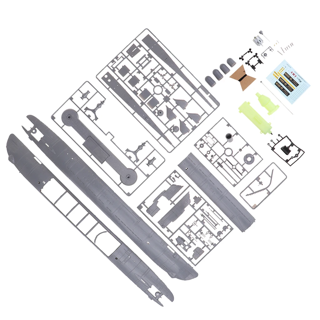1:144 масштаб военный корабль Второй мировой войны немецкий U571 модель лодки подводная лодка пластиковая Сборная модель комплект для детей электрические игрушки подарок