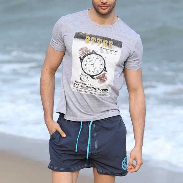 GL Brand New Summer Swimming Men Board Shorts Plus Size Swimwear Short