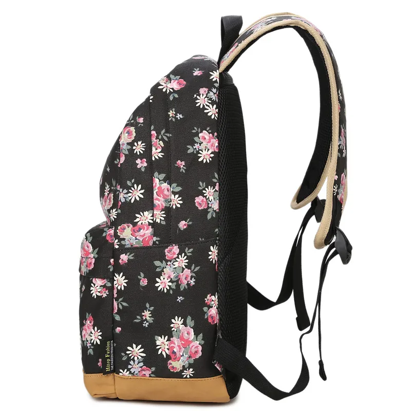 Mochila de lona Vintage Tourya para mujeres Mochila escolar Mochila para adolescentes niñas impresión Floral viaje portátil Mochila Mochila de lona Vintage Tourya para mujeres Mochila escolar Mochila para adolescentes niñas impresión Floral viaje portátil Mochila