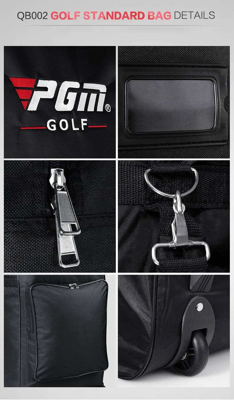 Bolsa de Golf de viaje con ruedas de almacenamiento de gran capacidad de bolso de Golf de aviación bolsa plegable avión viajar Nylon bolsas de Golf - 6