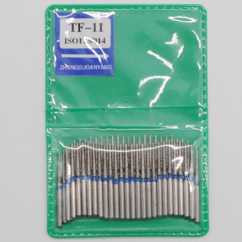 50/Pcs Dental Diamond Polishing Burs FG High Speed Smoothing Teeth Polishers SF Series Tools 1.6mm | Красота и здоровье