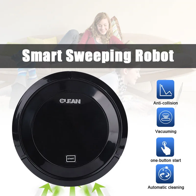 

Convenient Smart Vacuum Cleaner Sweeping Robot Cleaning Tools Three Cleaning Modes Lazy People Intelligent Sweeper