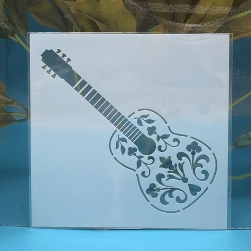 13cm 5 기타 DIY 레이어링 스텐실 벽화 스크랩북 컬러링 엠보싱 앨범 장식 종이 카드 템플릿