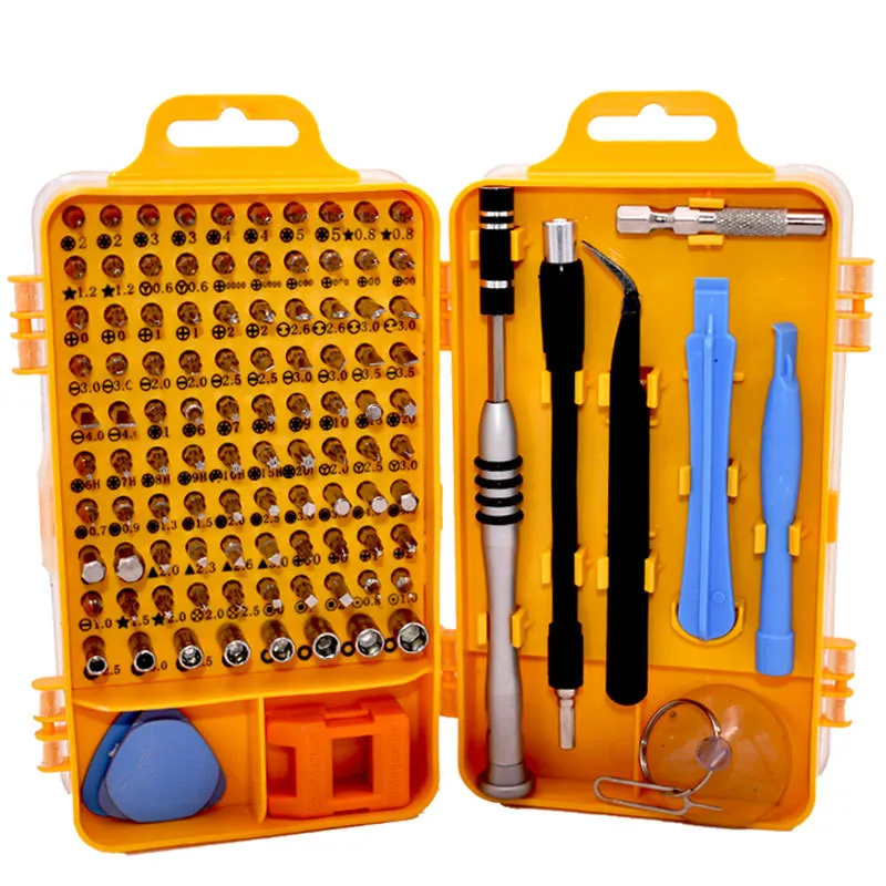 

Screwdriver Set 110 in 1 Sets Multi-function Computer PC Mobile Phone Cellphone Digital Electronic Device Repair Home Tools Bit