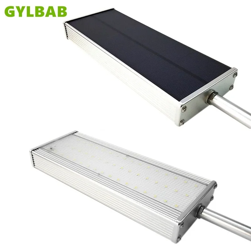 

Gylbab 800lm Led Solar wall Light Outdoor Waterproof sensor 900lm radar 48 leds 4 Four Modes Lamp all in one aluminium