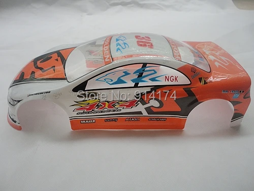 YUKALA 1/10 RC Гоночная машина ПВХ оболочка корпуса для удалить управления drift car 200 мм