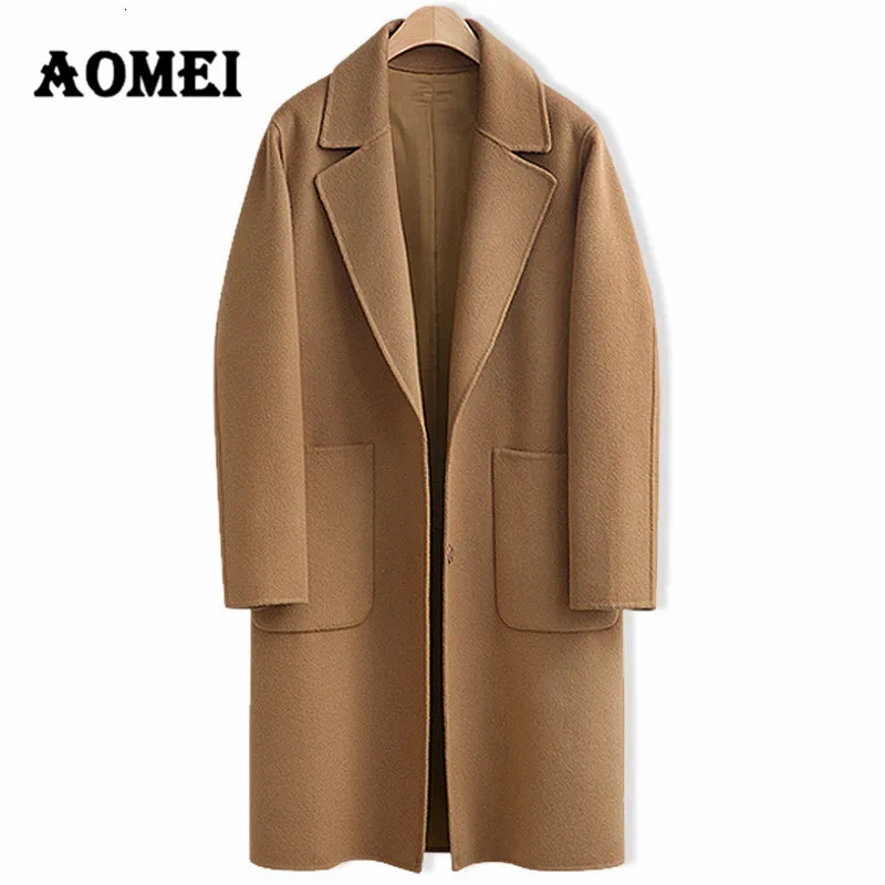 

Women Casual Fashion Wool Coats Oversize Winter Fashion Wear to Work Office Lady Woolen Blend Outwear Clothing Overcoat Cape