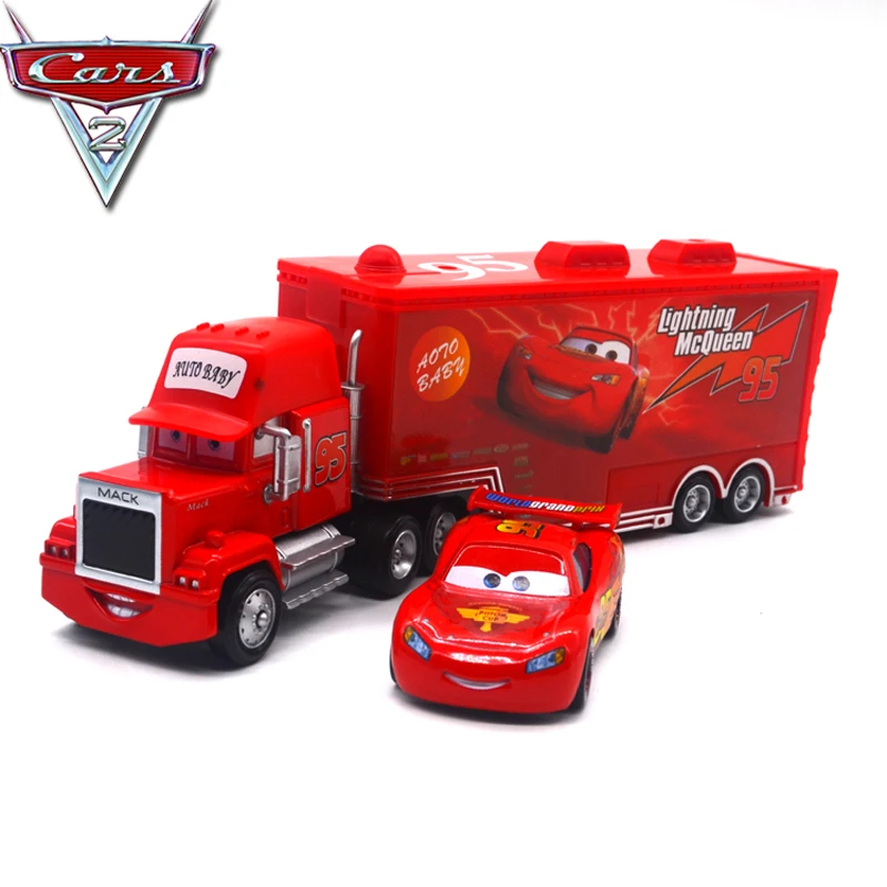 2 шт./компл. Disney Pixar машинки Lightning McQueen Джексон Storm цыпленок Хикс Mack Грузовик литья