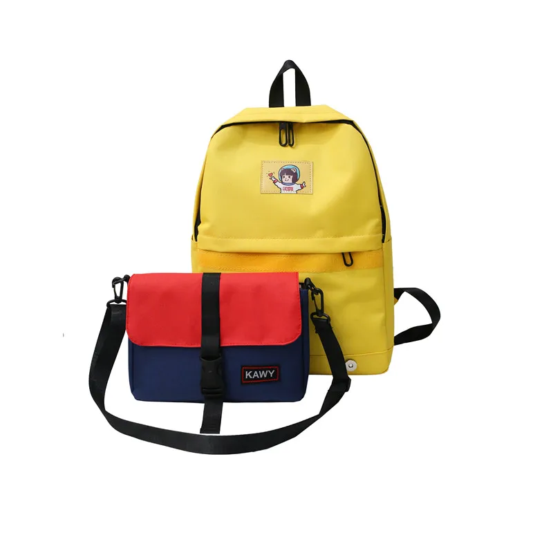 

Simple Fresh Design Girls Backpack Detachable Teenager School Backpack Women Preppy Style Bookbag 2 Pic Casual Bag Wholesale
