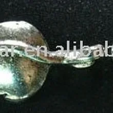 50 комплектов тибетский серебряный лист тумблер застежки A1187