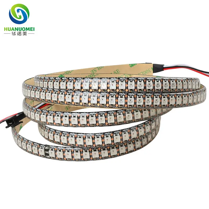 2 м 144 светодиодный s/M WS2812B 5050 SMD RGB пикселей полосы WS2812 цифровые гибкие