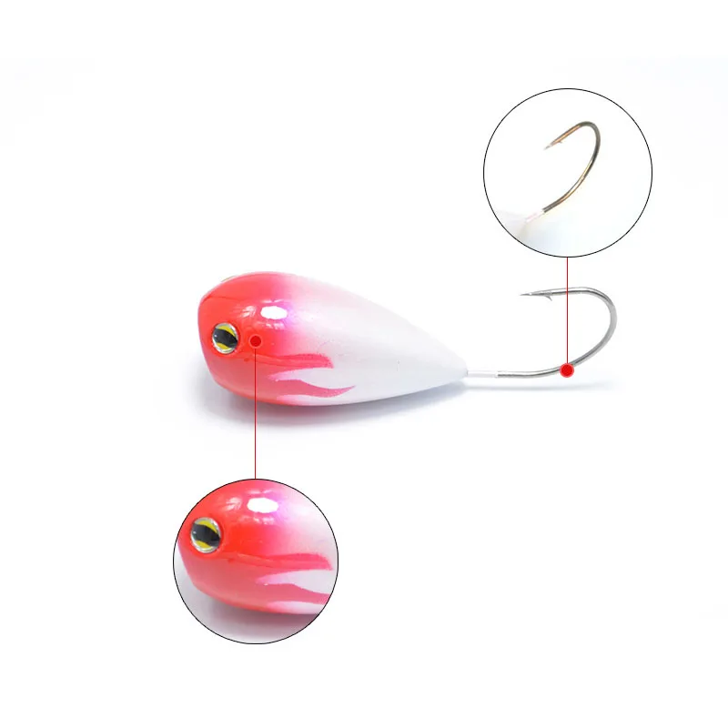 Free Shipping 8cm_13g Croatian EGG Artificial Bait Wobbler Bauble Easy Shiner Fishing Lure Minnow Popper Single Hook YU012