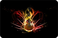 Custom Gibson Les Paul puerta Esterillas Gibson Les Paul Guitarras puerta Esterillas música Esterillas s divertido baño Alfombras niños roma Cojines # d-017 #