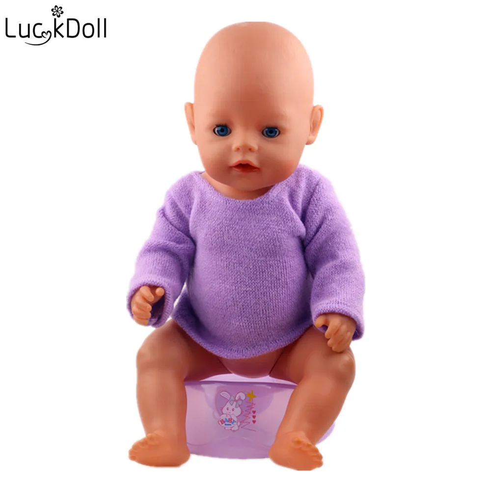 Модная Кукла Lucky новинка вязаный Топ для 18 дюймовой американской куклы или 43 см