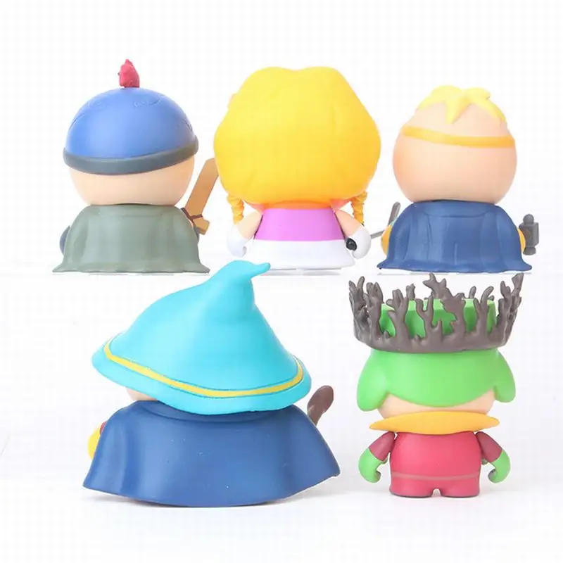 5Pcs/Set The Stick of Truth Stan Kyle Kenny Cartman Anime PVC Action Figure Collectible Model Toys for Children Gifts