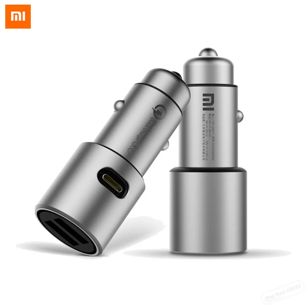 Оригинальное автомобильное зарядное устройство Xiaomi Mijia QC3.0 X2 полностью