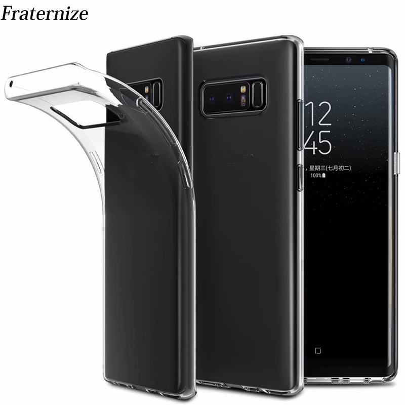 Transparent Crystal Clear Soft TPU Case For Samsung Galaxy Note 8 A3 2017 A5 A7 J3 A8 2016 Silicone Back Cover |