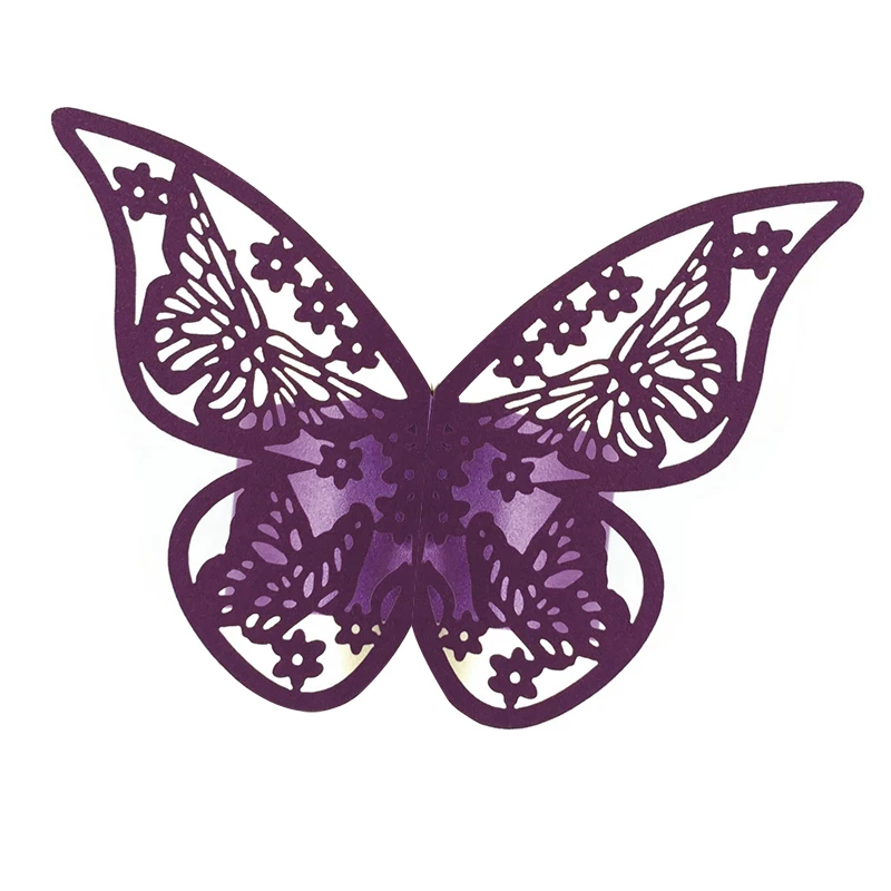 Wholesale 50pcs New Year hollow Paper Butterfly Napkin Rings Weddings Party Serviette Table Decoration Favor for Christmas Wholesale 50pcs New Year hollow Paper Butterfly Napkin Rings Weddings Party Serviette Table Decoration Favor for Christmas
