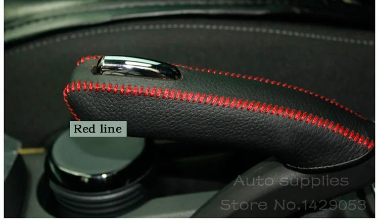 Чехол для Buick Encore натуральной кожи ручной тормоз покрытие Автомобиля внутренняя отделка Автомобилей стайлинг DIY Подлинная кожаный чехол