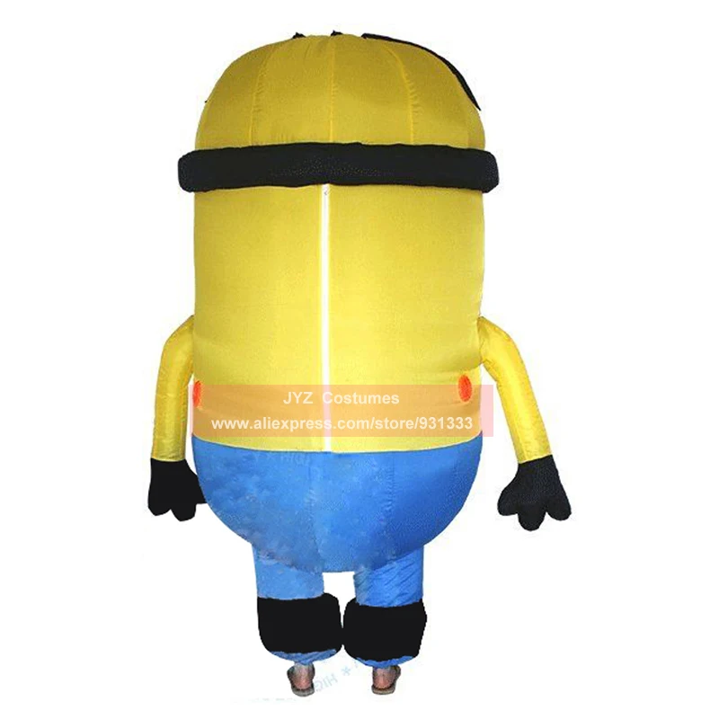 Inflatable Adult Minion Costume Halloween Cosplay Party Despicable Me Minion Costume Mascot Air blow Up Outfits Fancy Dress (3)