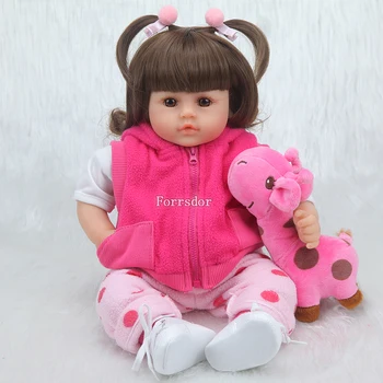 

Baby reborn doll 43 cm new handmade silicone reborn baby adorable realistic boy Bonecas girl boy menina silicone lol doll