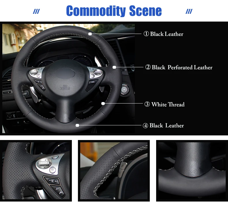 for Infiniti FX35 steering wheel covers