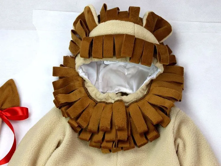 Высококачественный Детский комбинезон на Хэллоуин, осень, Рождество, одежда с изображением тигра, детский карнавальный костюм, комбинезоны, детская одежда с изображением Льва