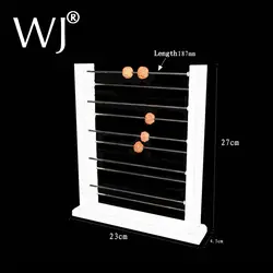 Белый/прозрачный сплошной акриловый Rondelles стойки очарование пандоры бусины Дисплей Стенд держатель европейский браслет ювелирные изделия