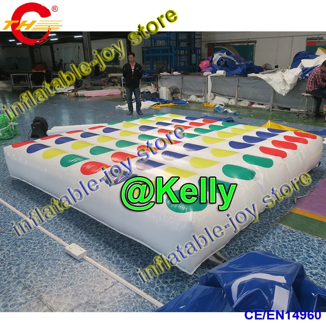 free shipping inflatable twister game, inflatable twister jump pad