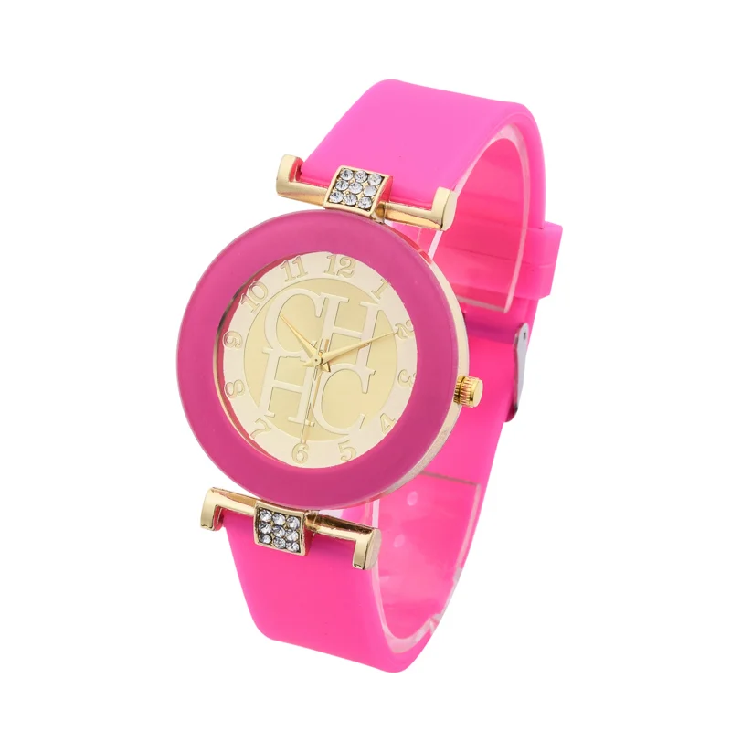 

Hot New Fashion Brand Geneva Casual Quartz Watch Women Crystal Silicone Watches Dress Wrist Watch kobiet zegarka gift Hodinky