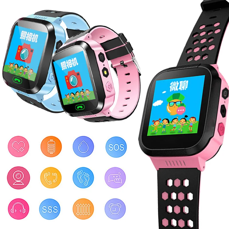 

2019 Smart Watch Kids Touch Screen Camera Positioning Children's Watches SOS Call Location Anti-Lost Reminder Watch Children