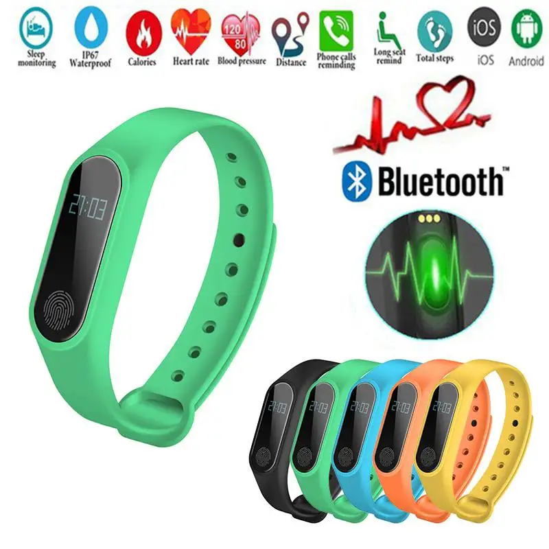 

M2 Bluetooth Smart Wristband Waterproof Sport Smart Bracelet Multi-function Smartwatch